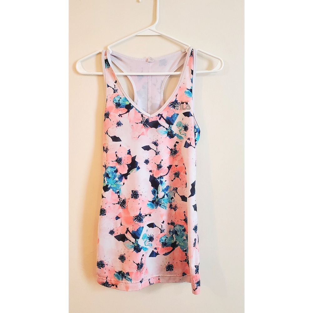 Fila floral athletic top Women's S